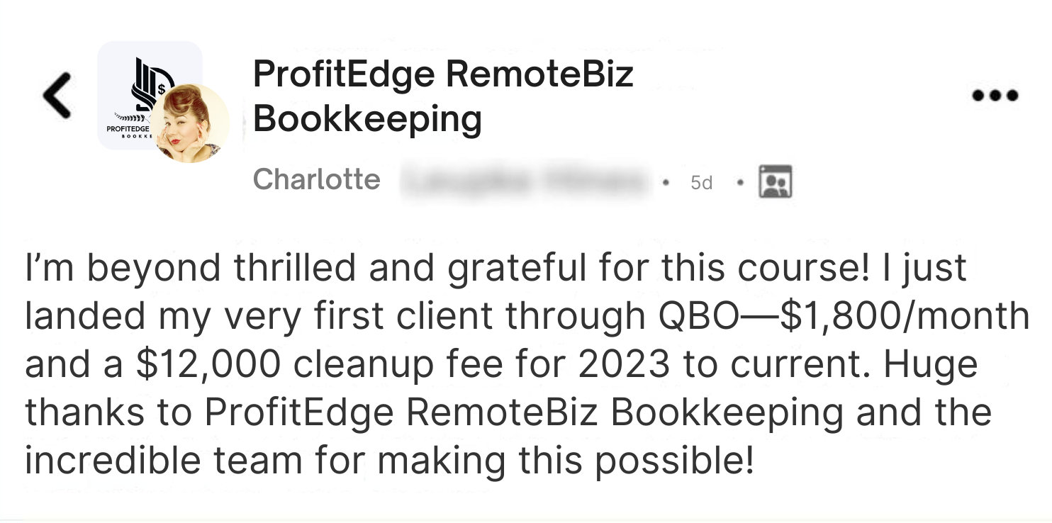 Testimonial from Pamela