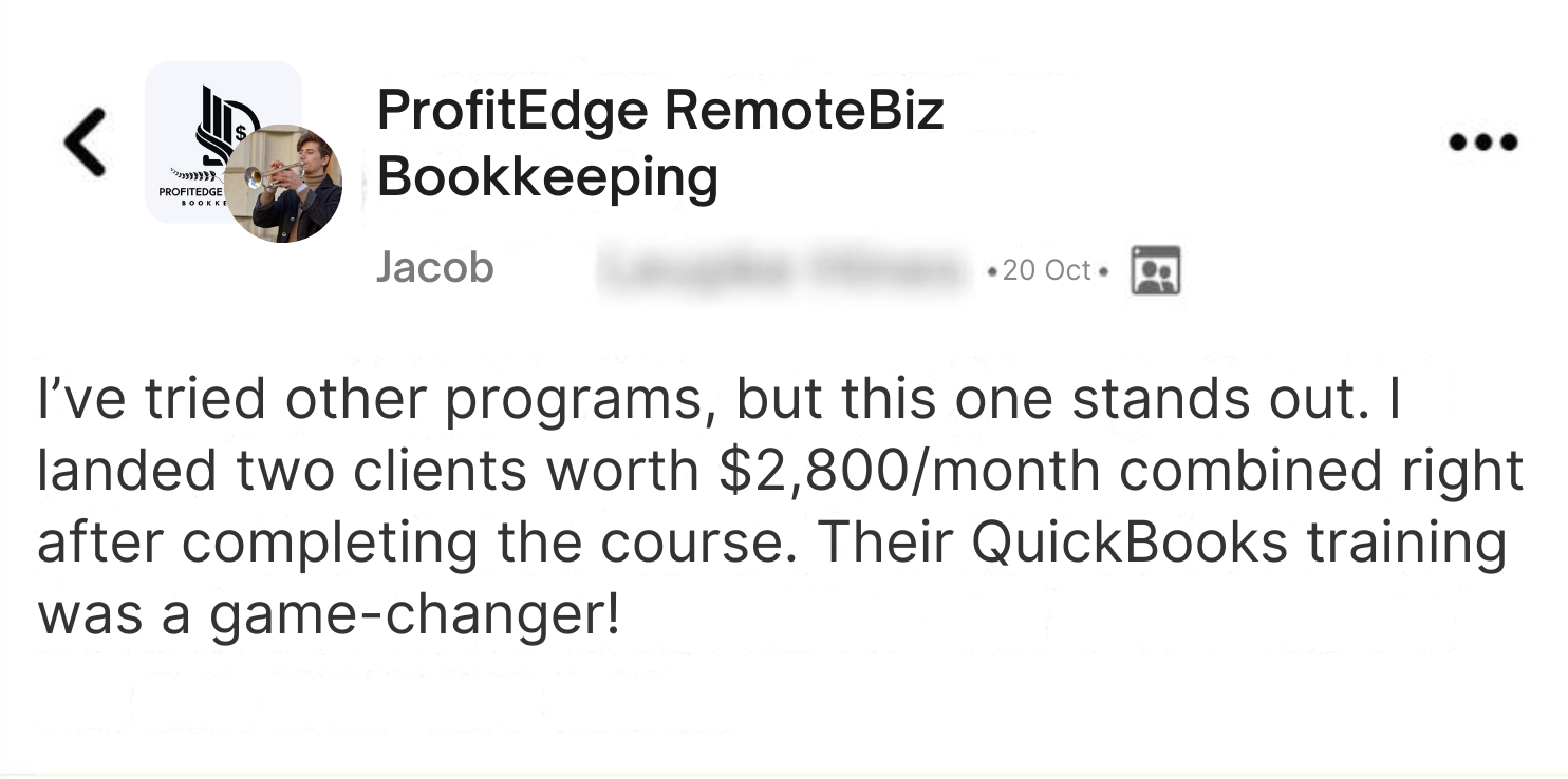 Testimonial from John